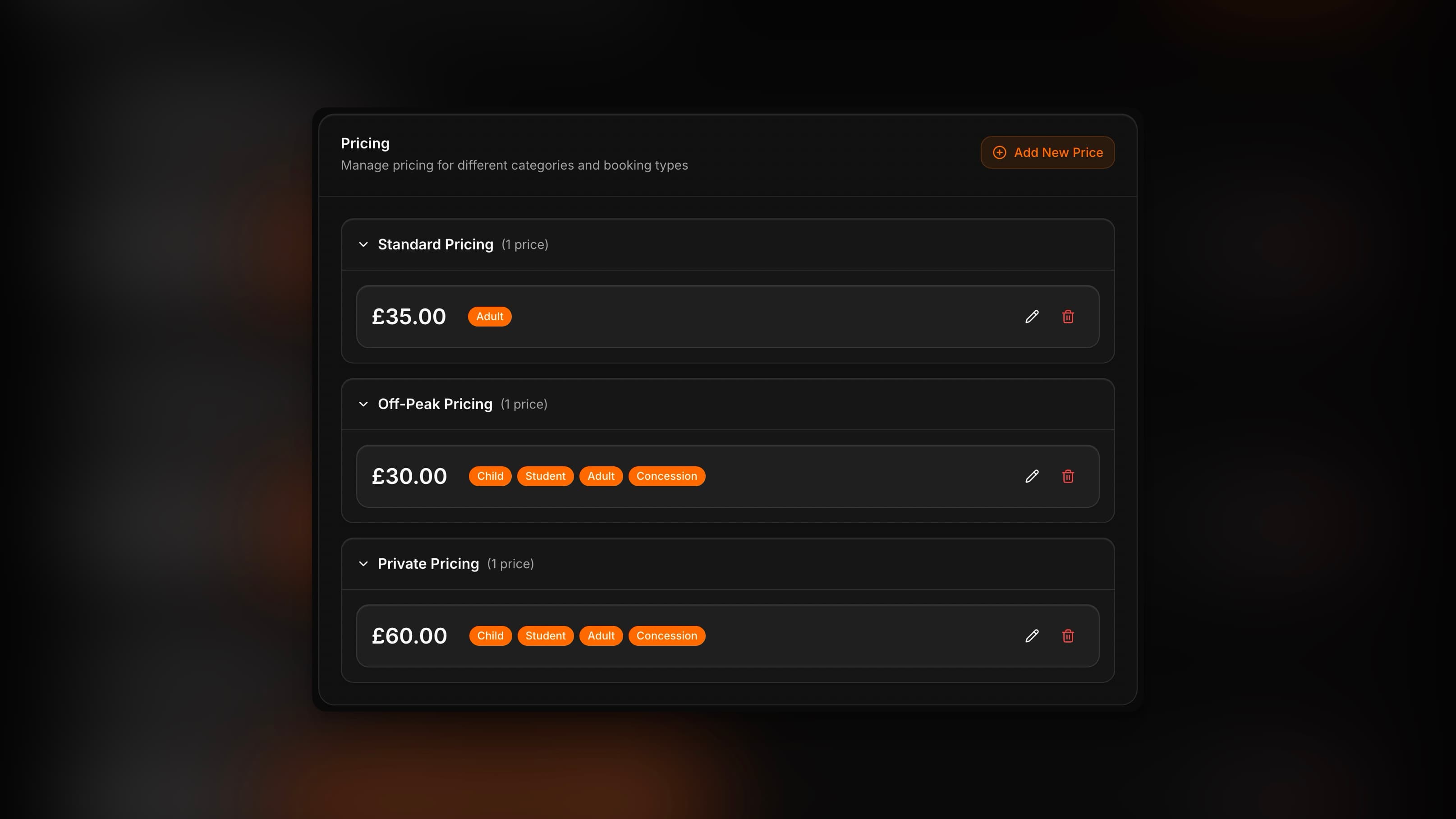 53° Product Pricing - Dark