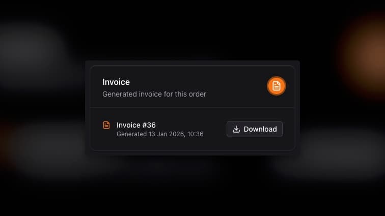 Order Invoice Generation