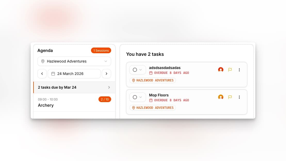 53° Day Plan Tasks - Light