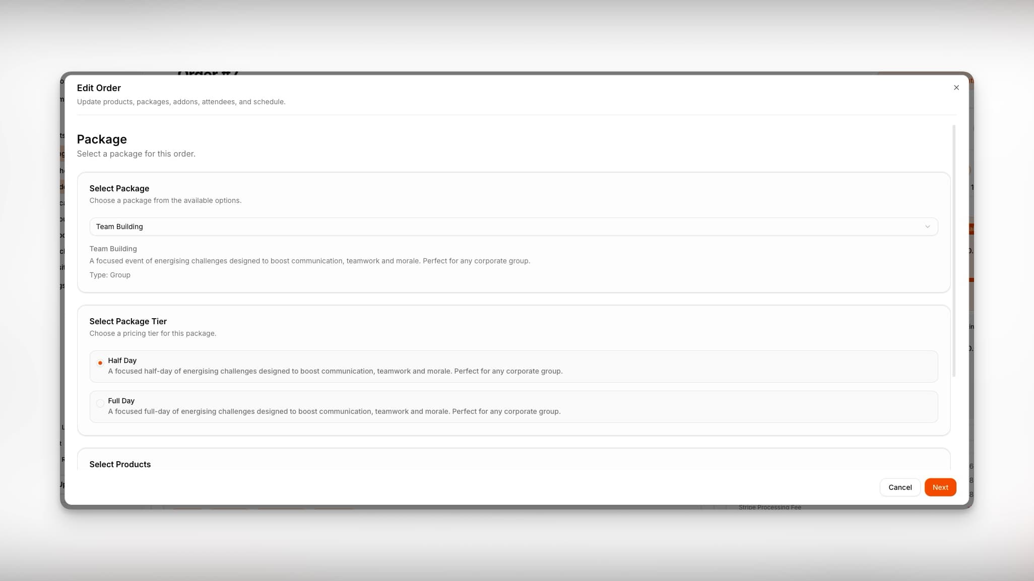53° Edit Orders - Light