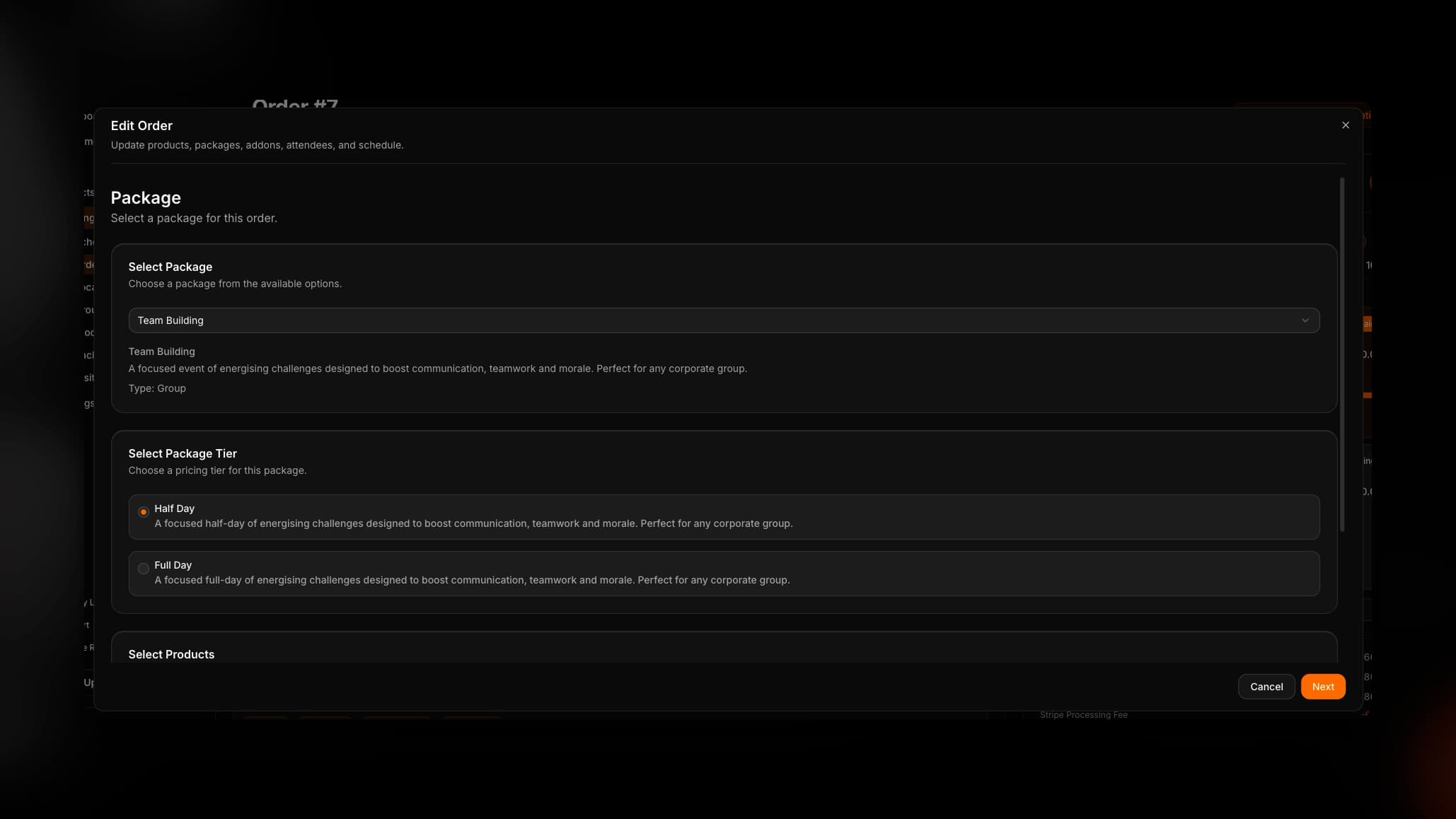 53° Edit Orders - Dark