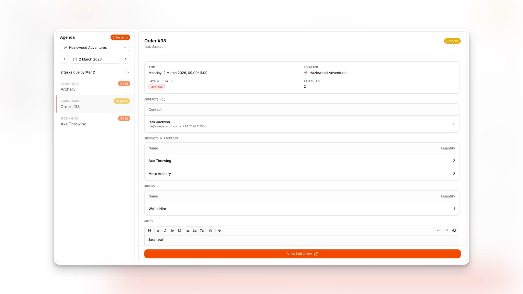 53° Day Plan Bespoke Orders - Light