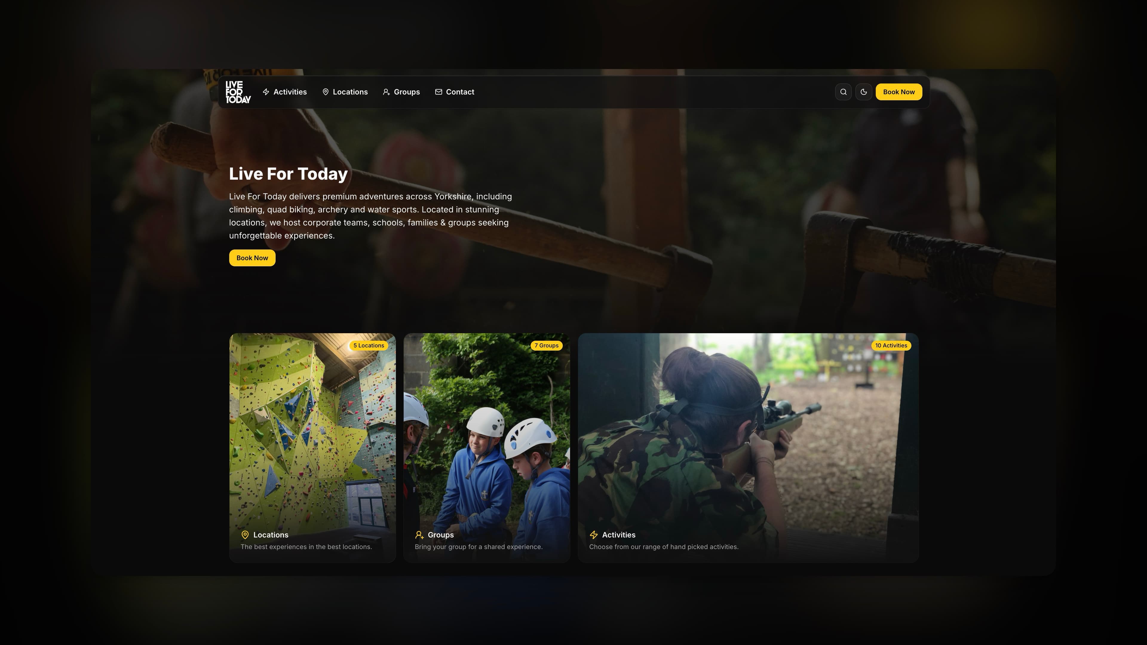 53° Booking System - Dark